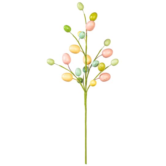 24" Pastel Artificial Easter Egg Sprays, 2ct. By Vickerman in Pink/Blue/Green | Michaels®